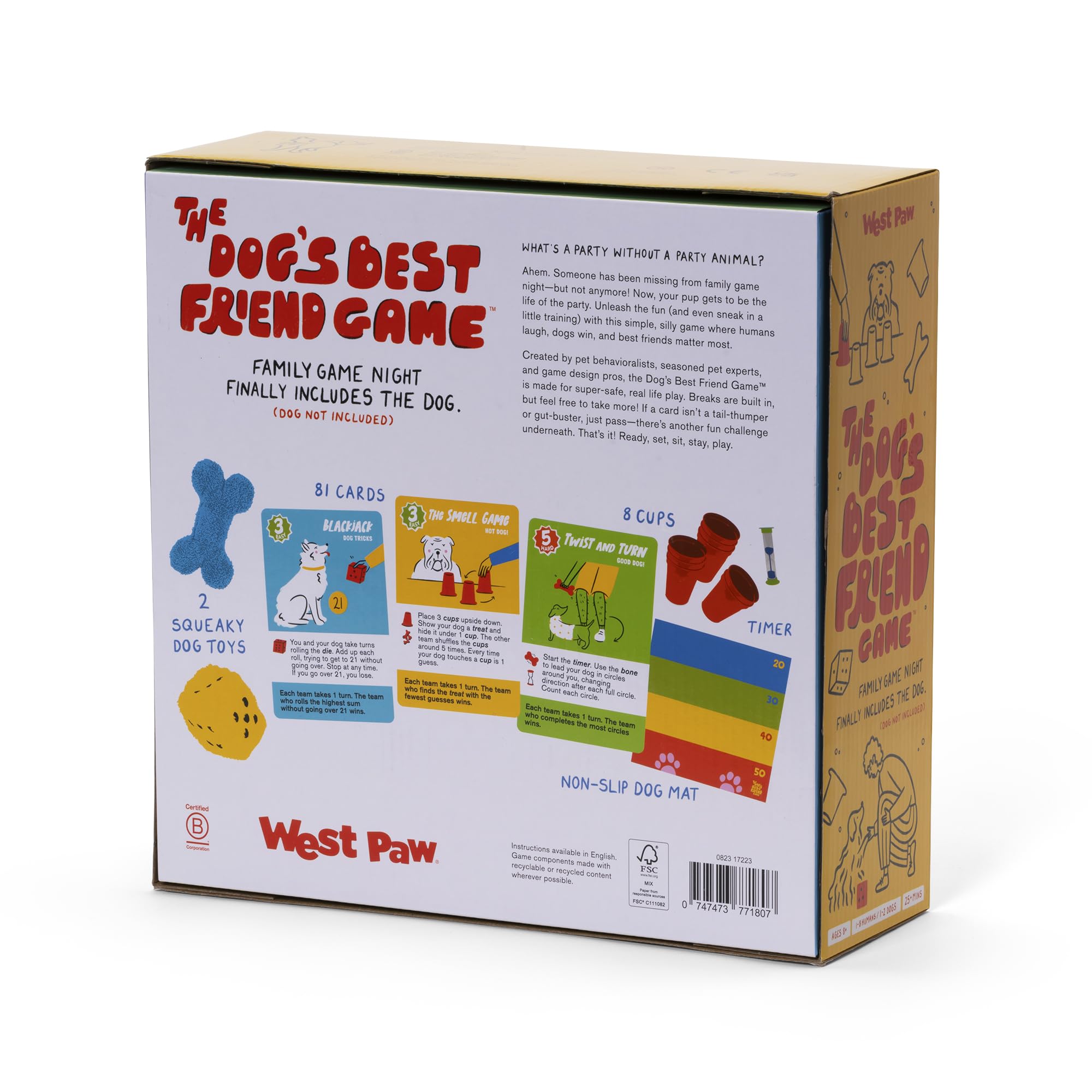 WEST PAW Dog's Best Friend Game challenge cards empower teamwork and social play