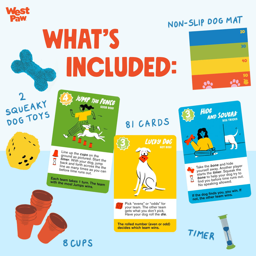WEST PAW Dog's Best Friend Game dog interaction on the mat promotes gentle engagement