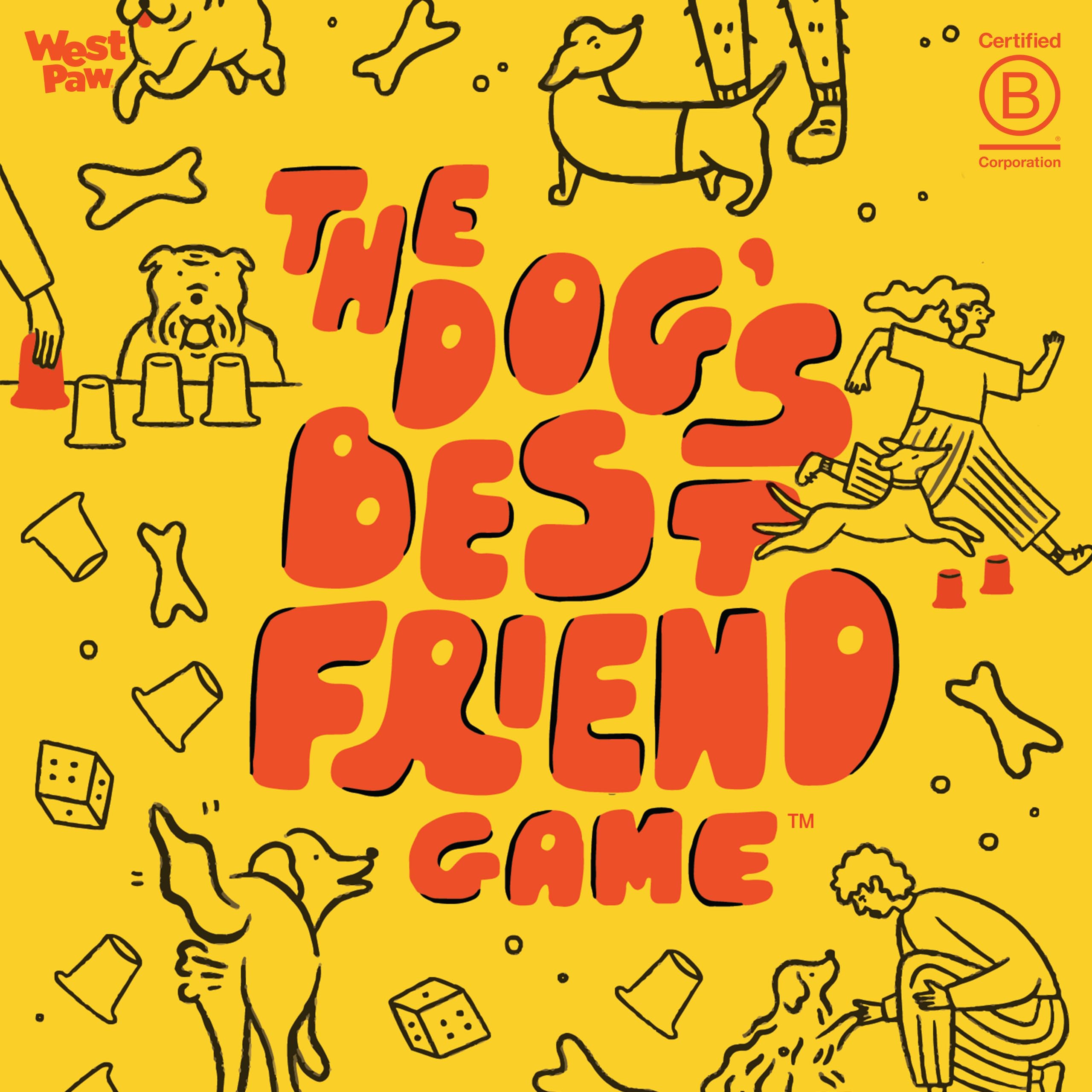 WEST PAW Dog's Best Friend Game packaging design highlights family-friendly setup