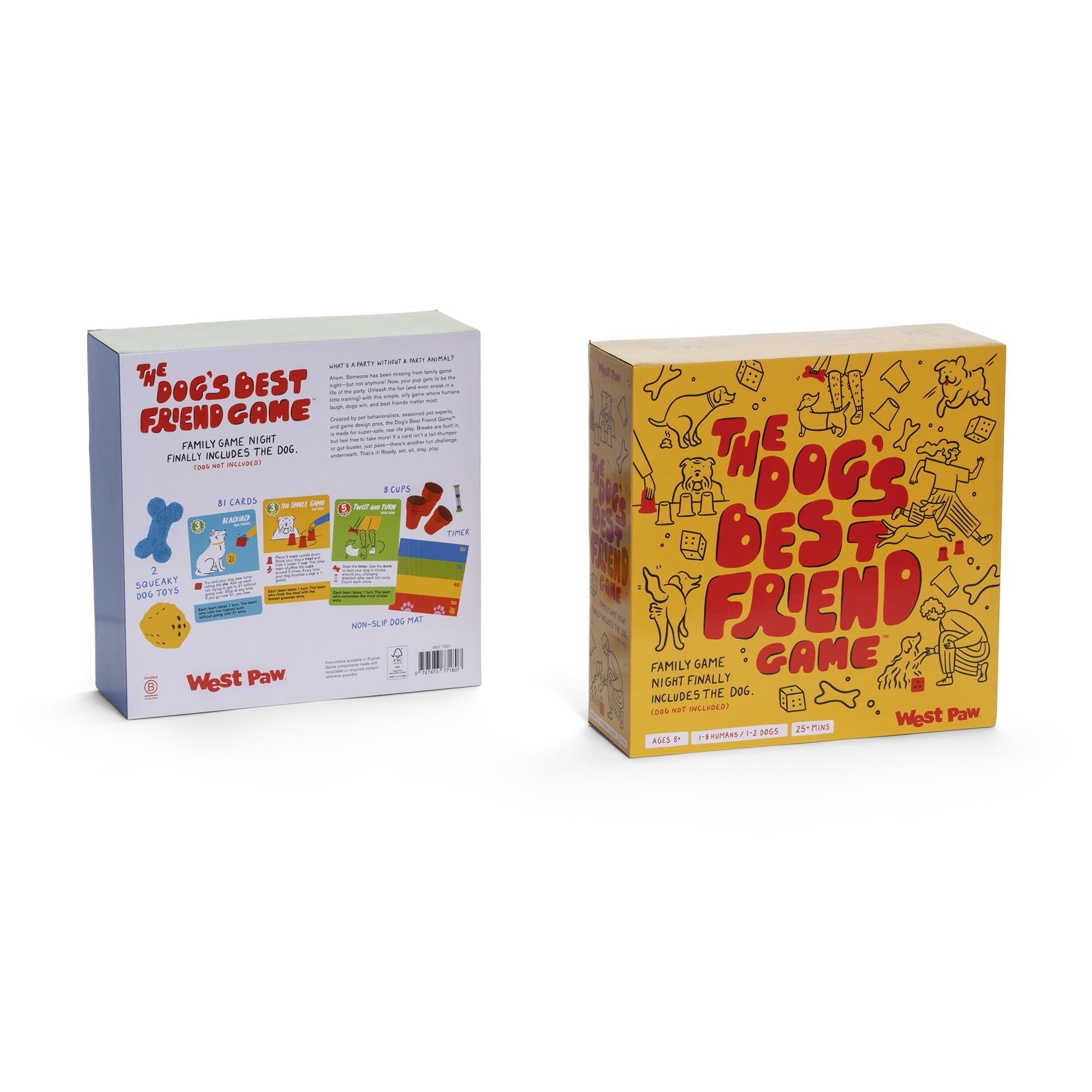 WEST PAW Dog's Best Friend Game training tip cards guide positive reinforcement during games