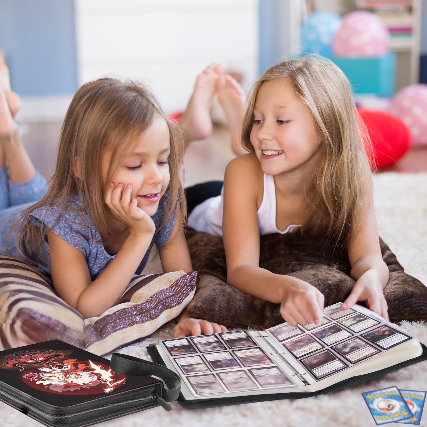 WEST TUNE One Piece Binder compatible with MTG, Yu-Gi-Oh, and more cards.