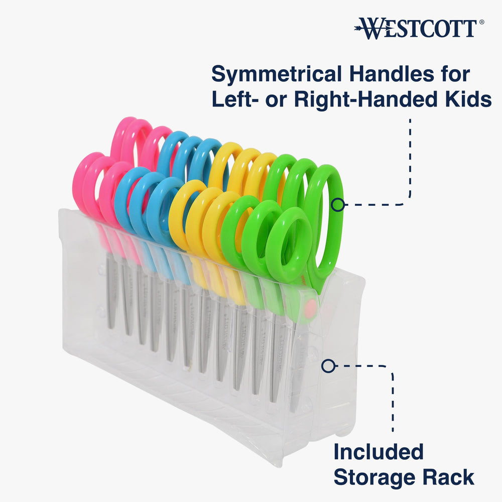 Westcott 14871 assorted colors brighten back-to-school art activities.