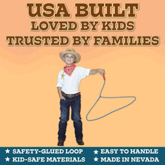 Western Stage Props Kiddie Trick Rope beginner-friendly lasso for indoor and outdoor play