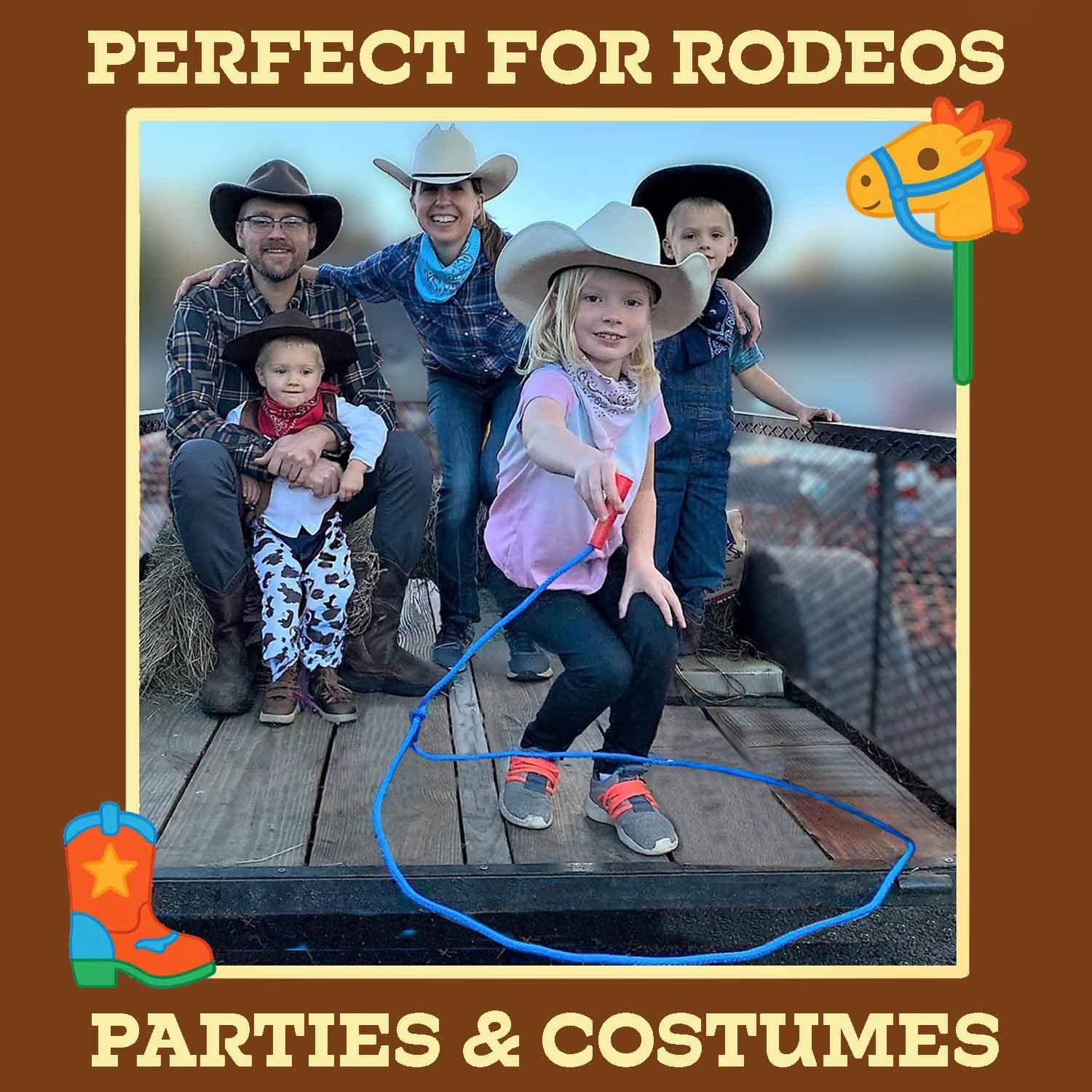 Kiddie Trick Rope flat loop practice for young riders
