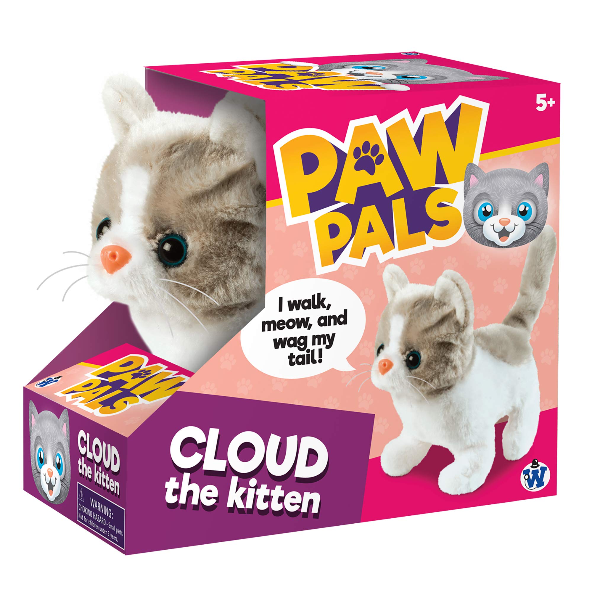 Westminster Cloud the Kitten walks with lifelike motion to spark imaginative play.