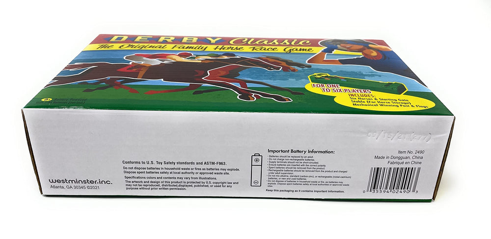 Westminster Desktop Derby: side view highlights compact design and easy setup.