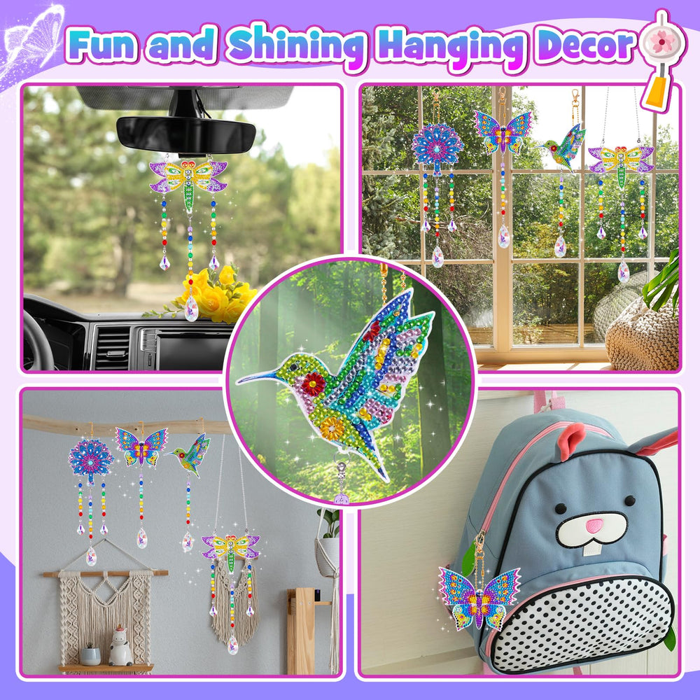 WethCorp diamond wind chime flower motif brightens gardens