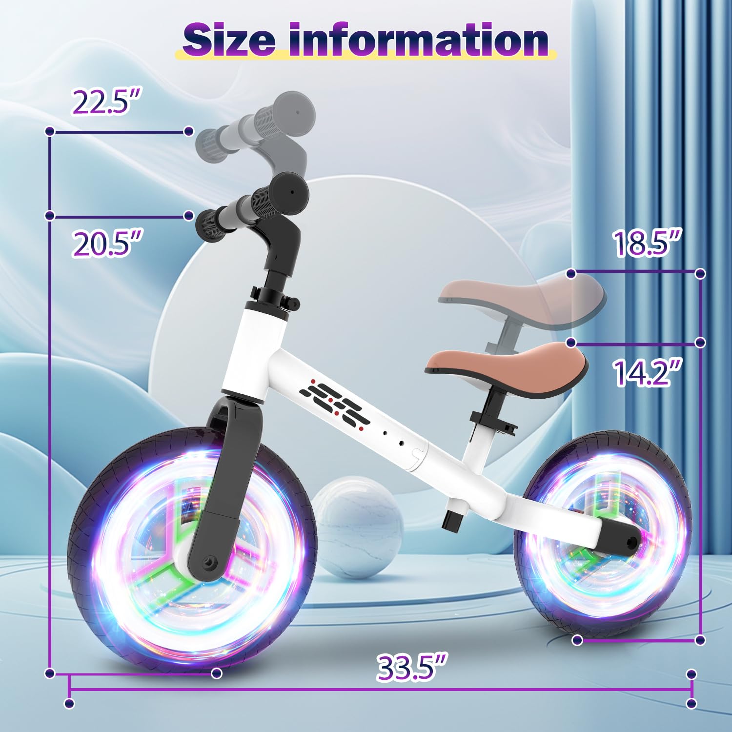 Wetify Lightweight Bike weighs 7.8 lbs for easy park transport.
