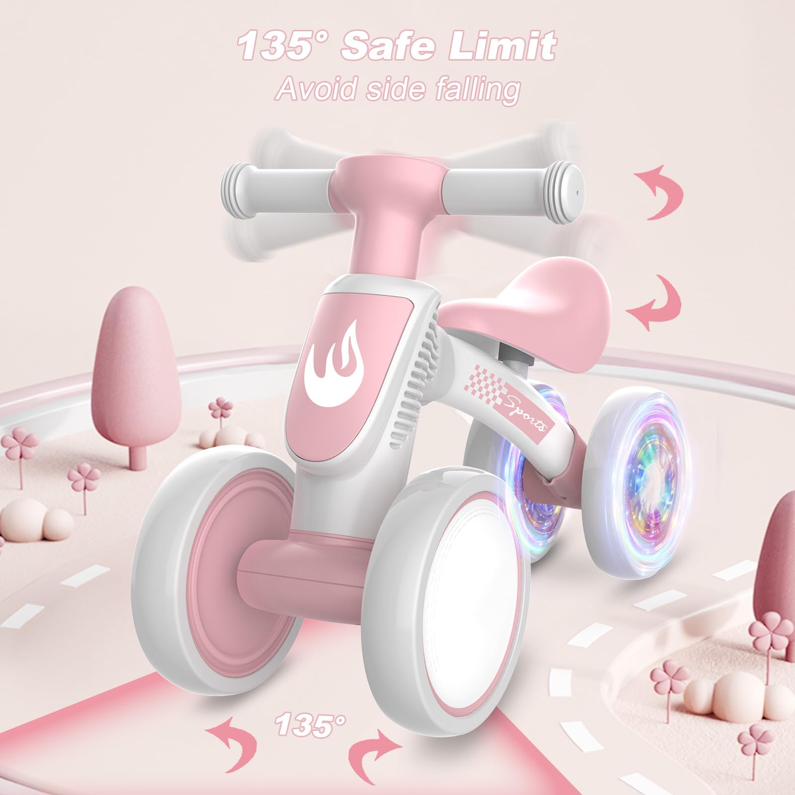 WETIFY no-pedal design helps toddlers learn balance safely during play