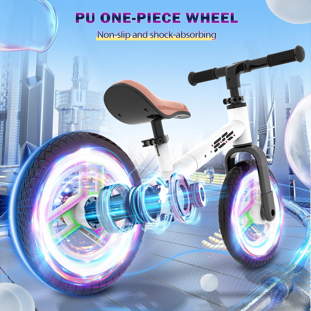 Wetify Soft Grips and PU Saddle provide safe, comfy balance practice.