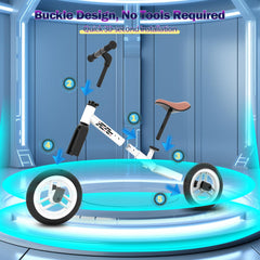 Wetify Wide Carbon Steel Frame offers a sturdy, stable ride for toddlers.