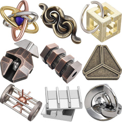 Wettarn 9-piece puzzle set with interlocking pieces for mental challenge