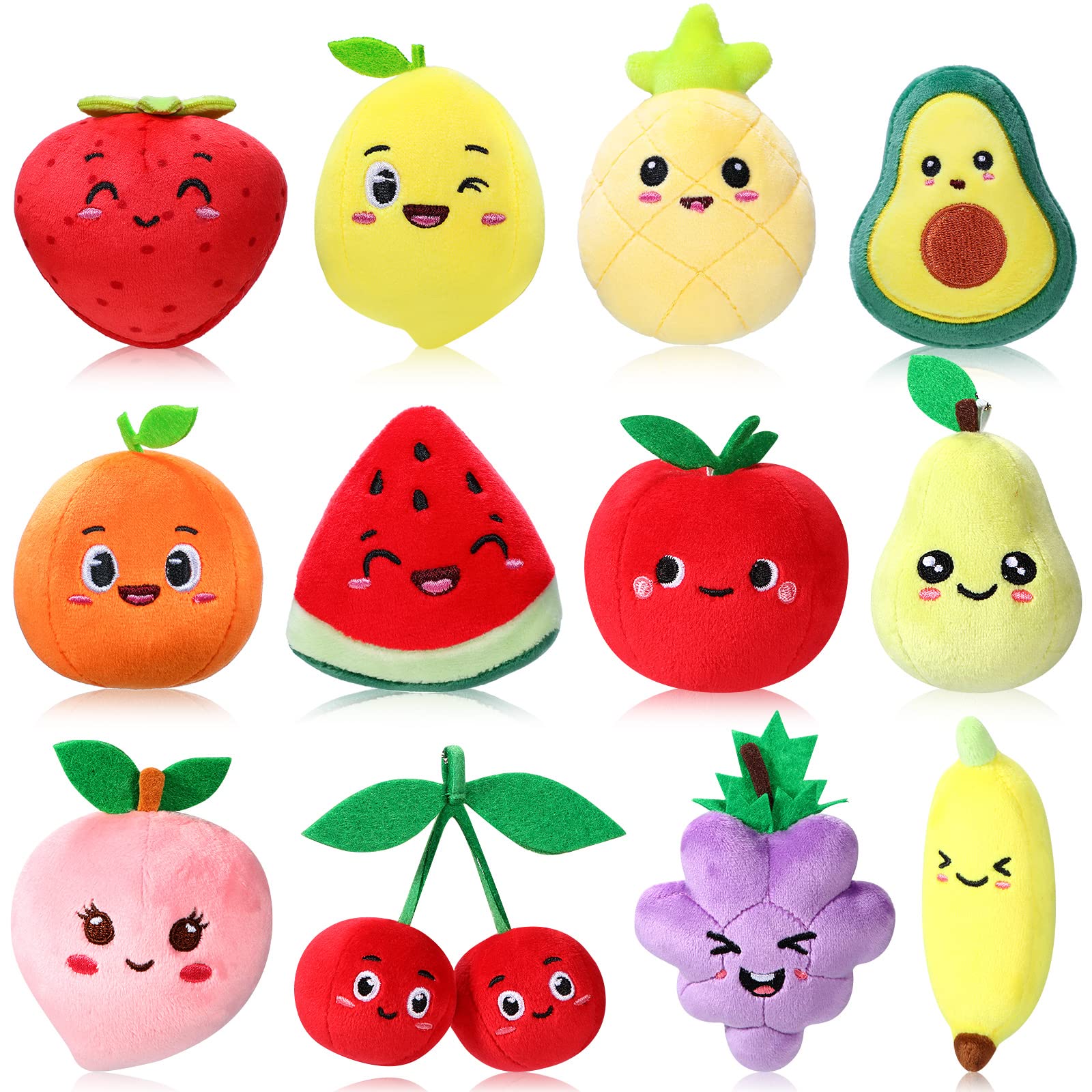 Wettarn fruit plush watermelon for playful decor and soft tactile fun.