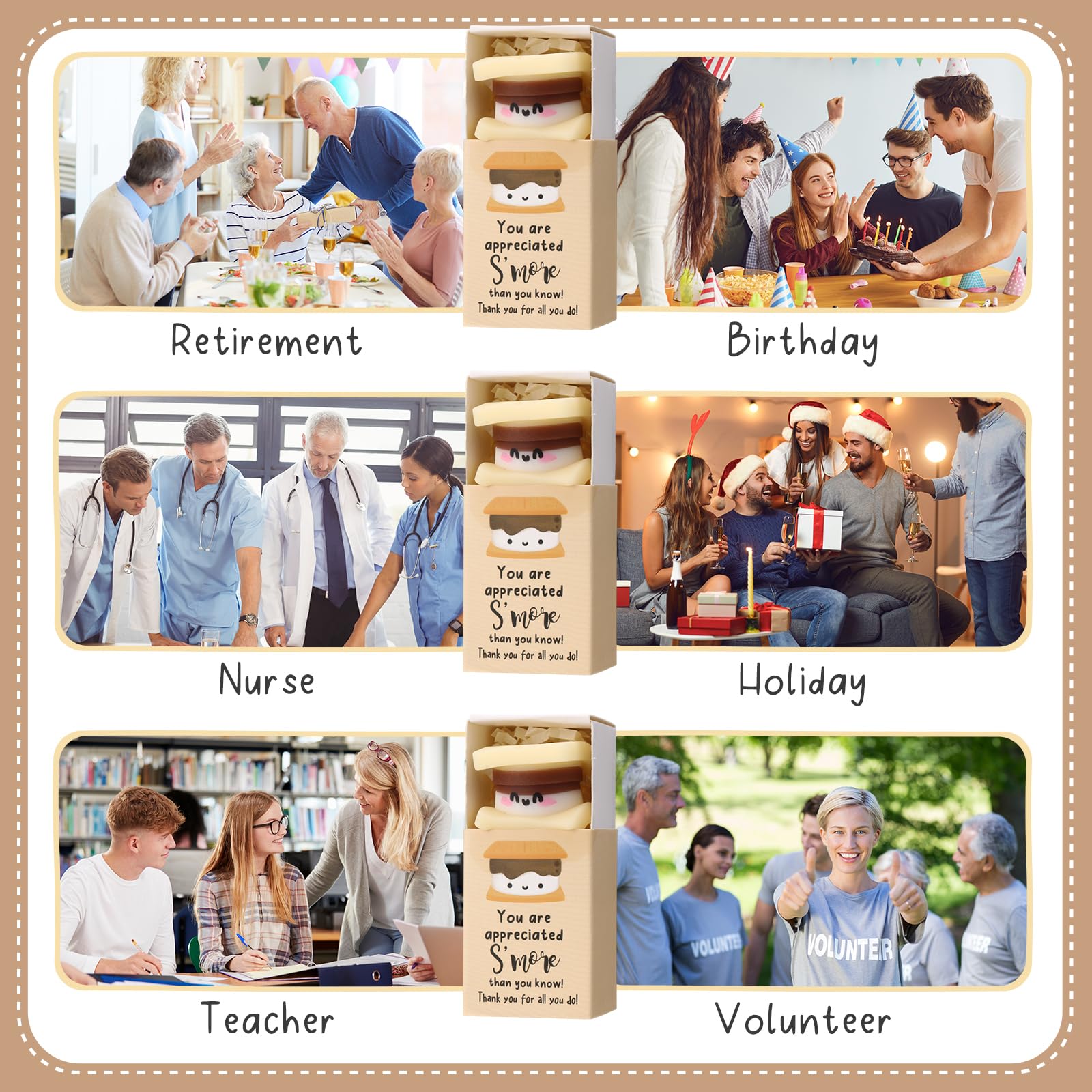 Wettarn printed message on the raffia box highlights appreciation.