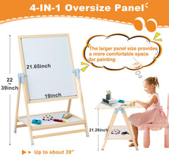 Weudear easel showing 360-degree rotation for flexible drawing and teaching moments.