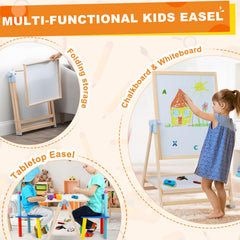 Weudear easel with magnetic letters 38 pieces for literacy play.