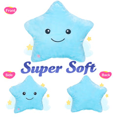 WEWILL blue star pillow can be a cozy back cushion