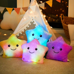 WEWILL star pillow with embroidered eyes stays safe for kids
