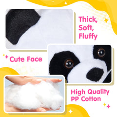 WEWILL 12-inch panda stuffed toy ideal for playtime and display.