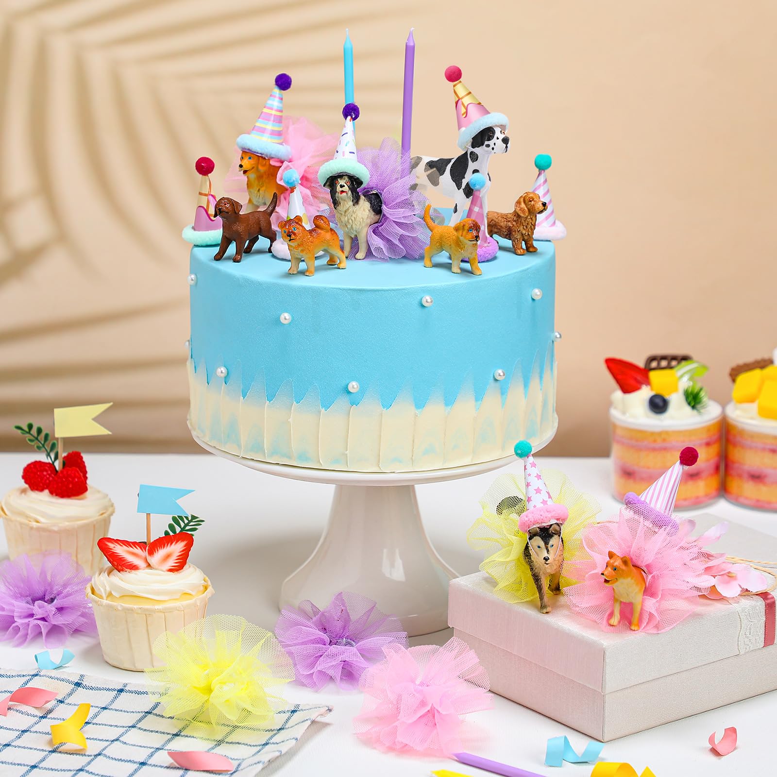 Weysat mini skirt cake toppers for cupcake accents