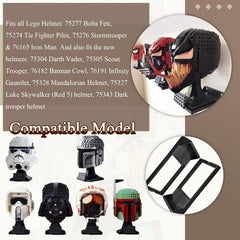 WFCYX Tie Fighter Pilot helmet display bracket creates space and showcases builds