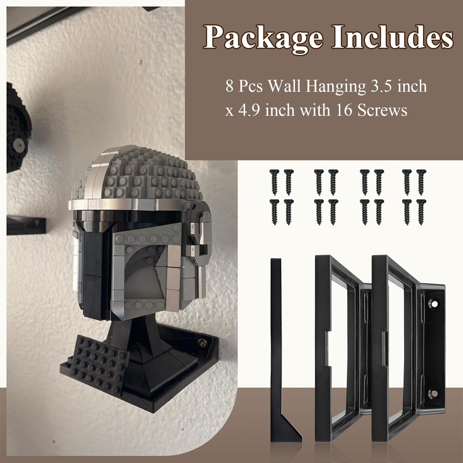 WFCYX Mandalorian helmet display bracket offers quick access and strong presentation