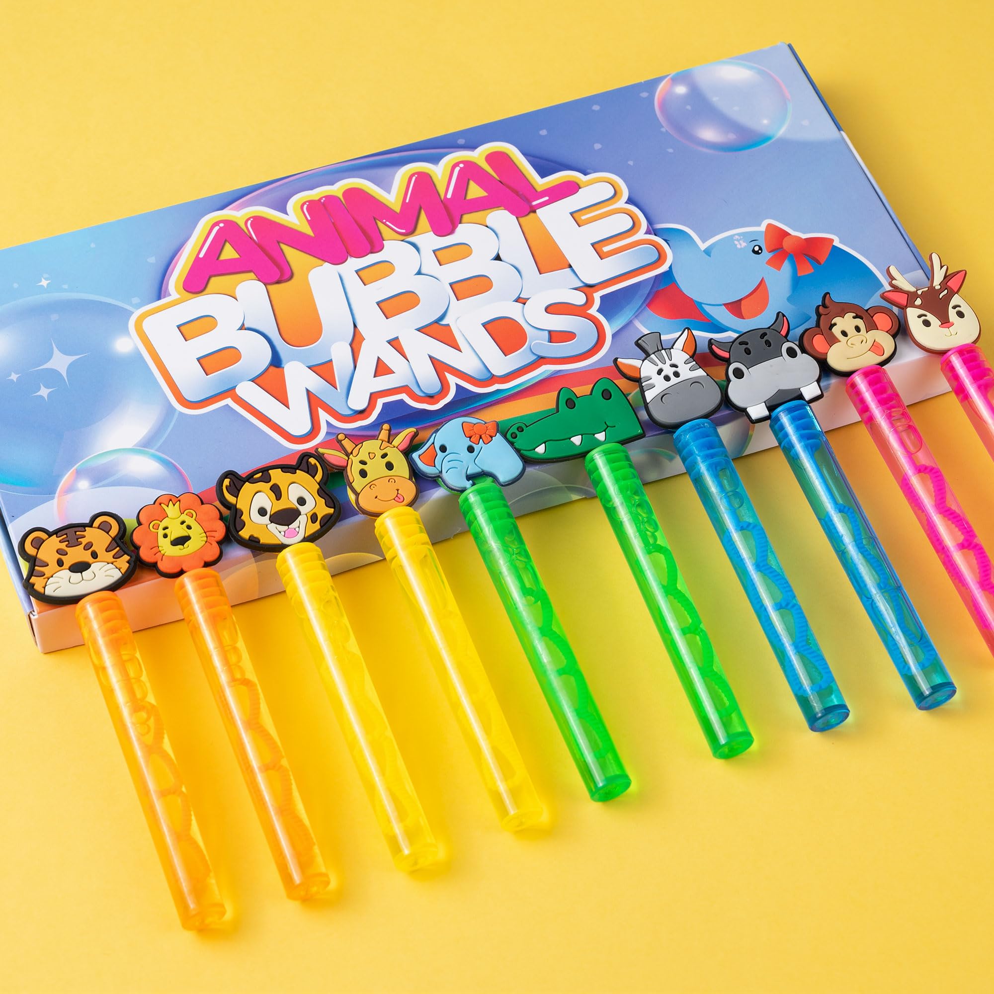 WHALEISLAND mini bubble wands designed for small hands and easy play