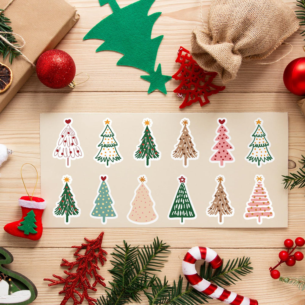 Whaline Christmas Boho stickers are waterproof and durable on various surfaces.