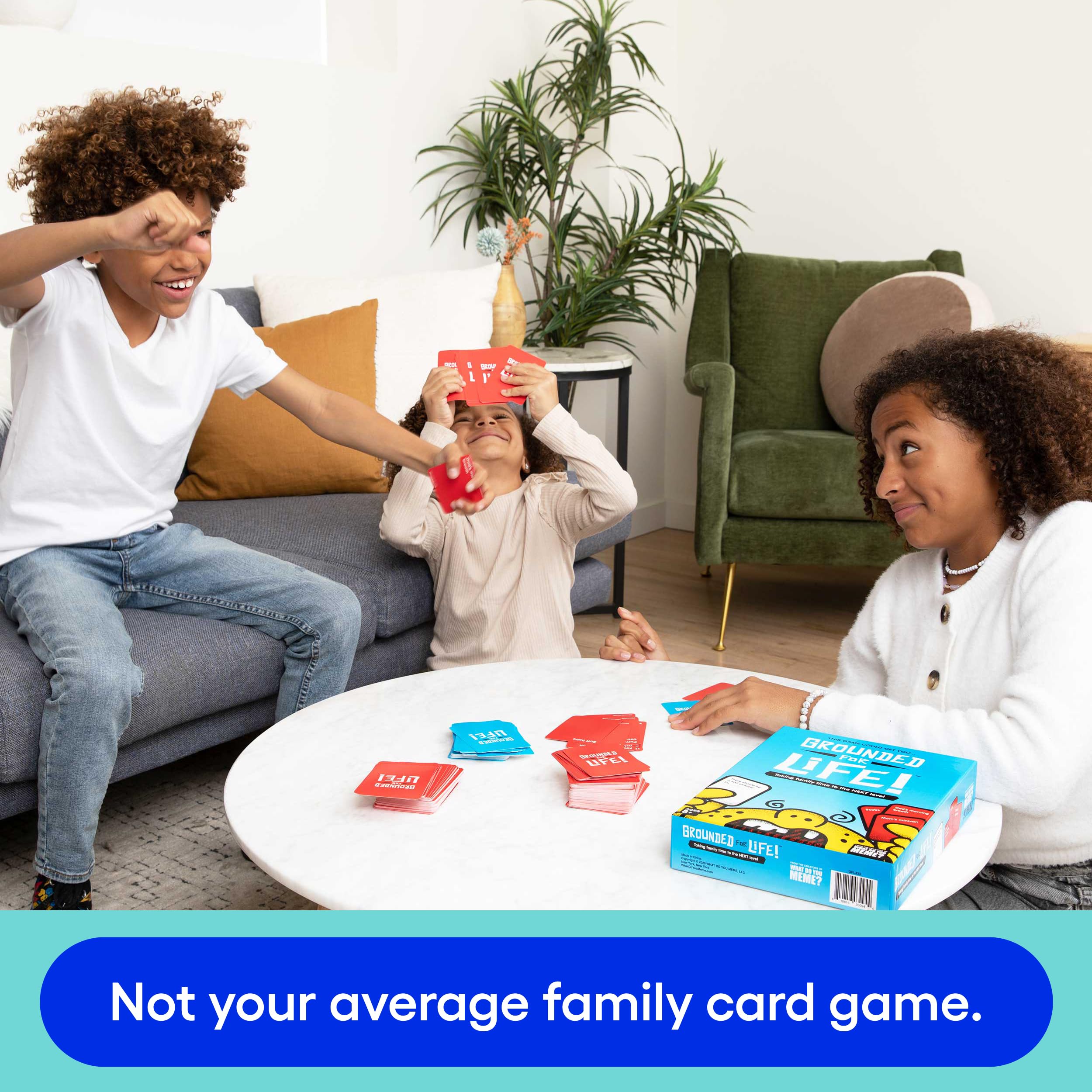 What Do You Meme? Grounded for Life question cards spark witty responses.