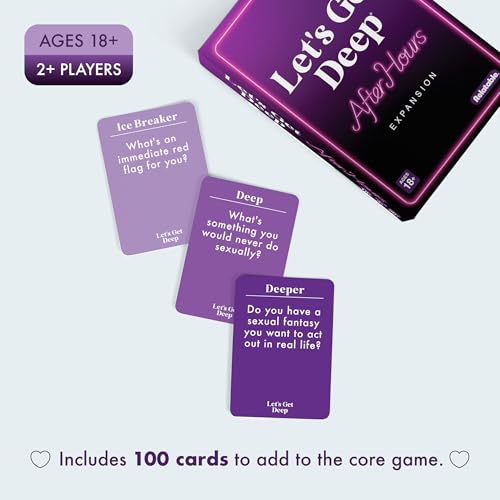 WHAT DO YOU MEME? Let’s Get Deep After Dark expansion pack enhances date night in a compact box.