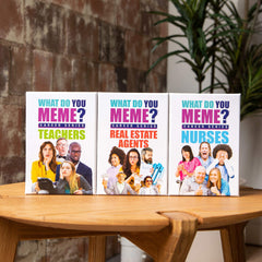 WHAT DO YOU MEME? Nurses Edition group play setup invites friends for shared laughs