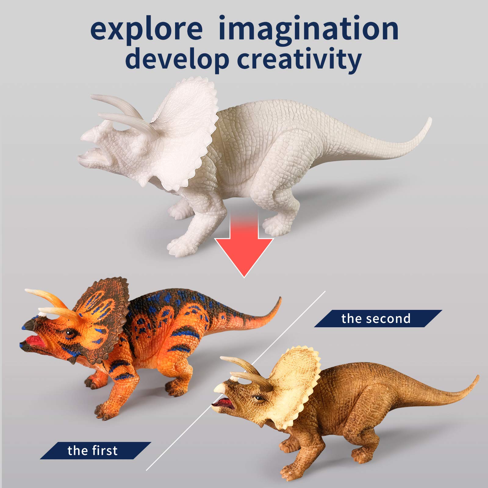 WhatStem 3D Dinosaurs Painting Kit egg and rock prop for scene-building.