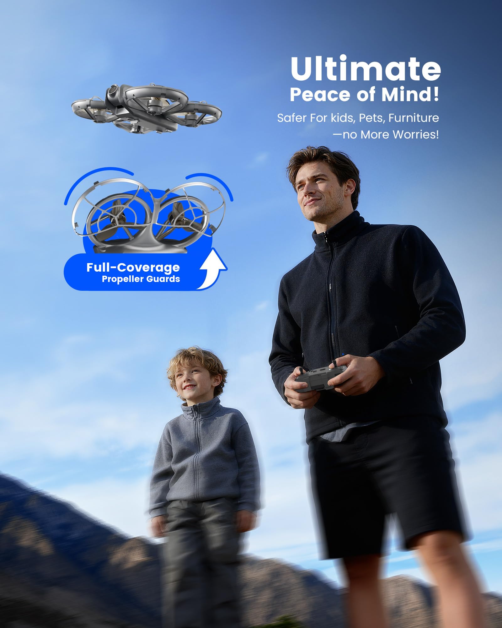 Wheat Run brushless motor close-up highlights quieter, smoother speed and longer life.