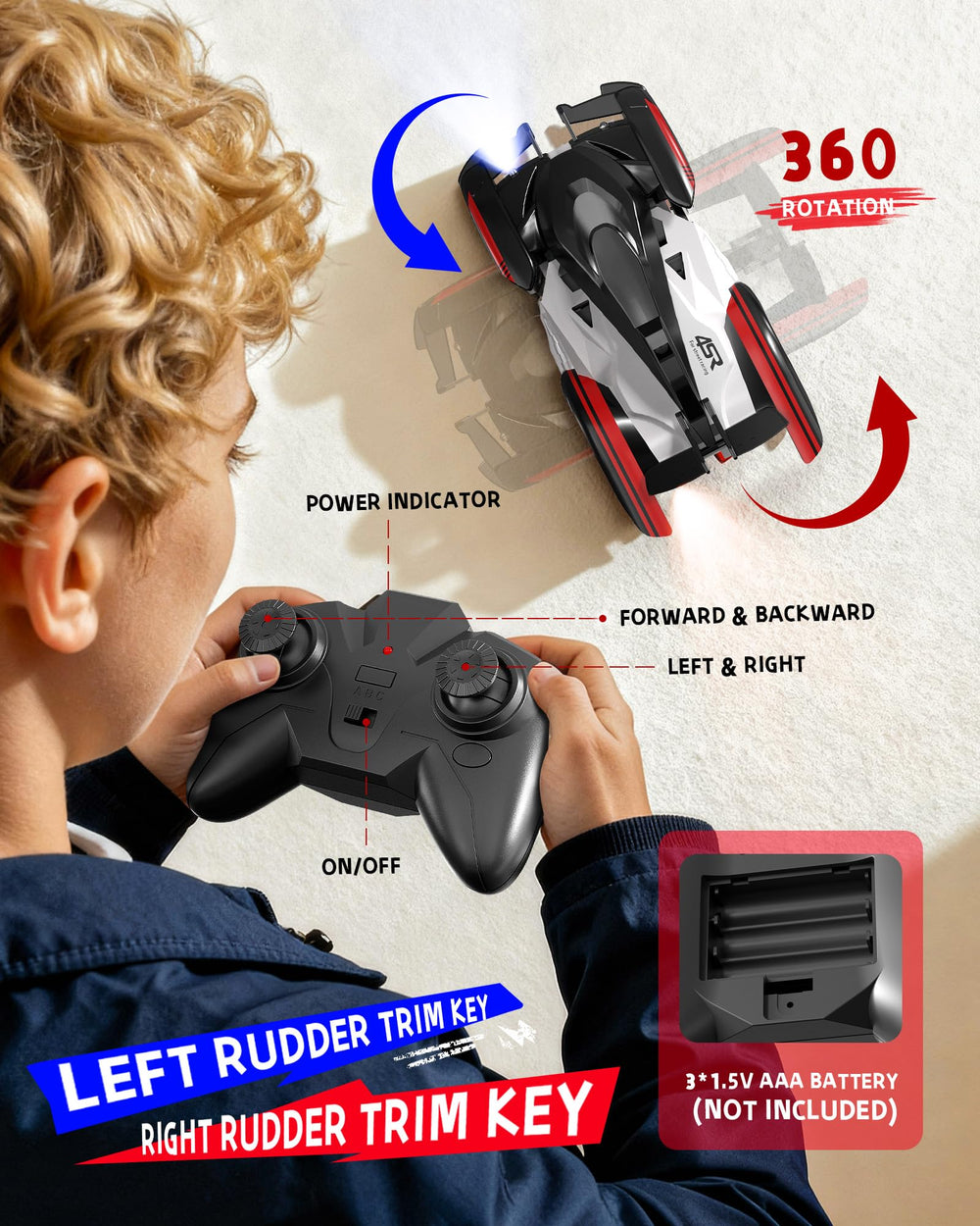 Wheat Run LED headlights illuminate fast moves for indoor night play.