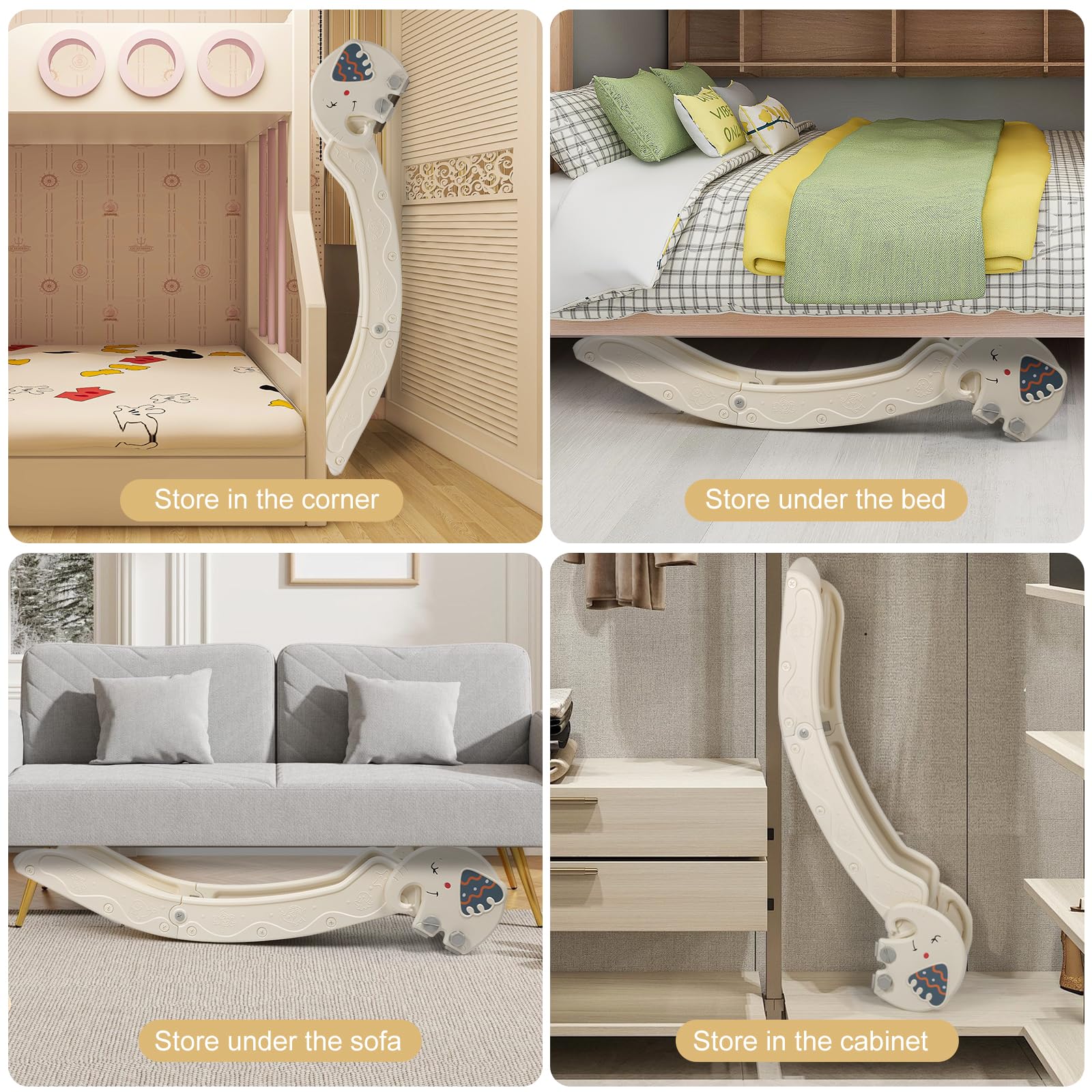 WHHKXY safety non-slip base on sofa surface for stability.