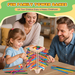 WhimsiPlay family game night scene with 1 to 6 players.