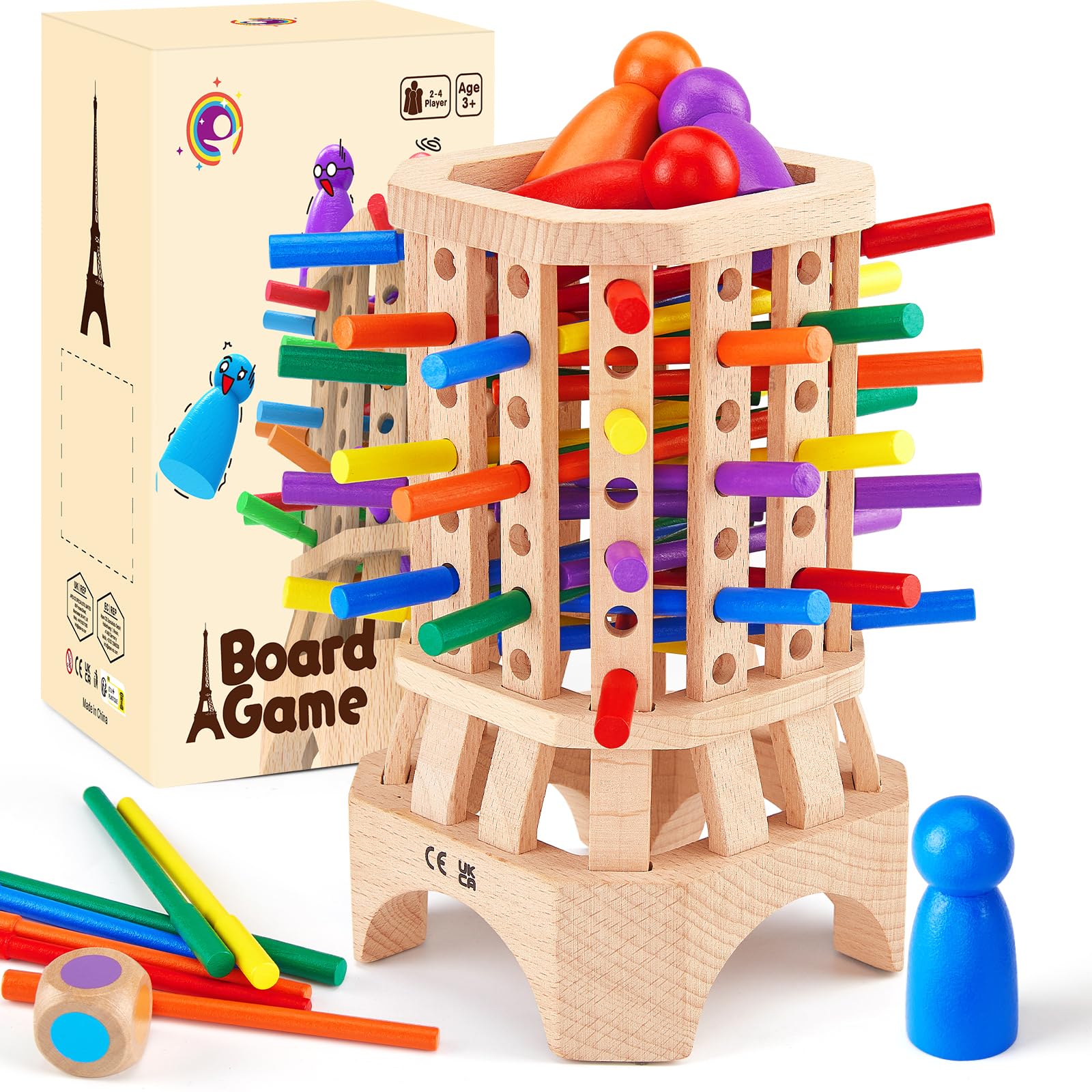 WhimsiPlay stable design board emphasizes durable wooden construction.