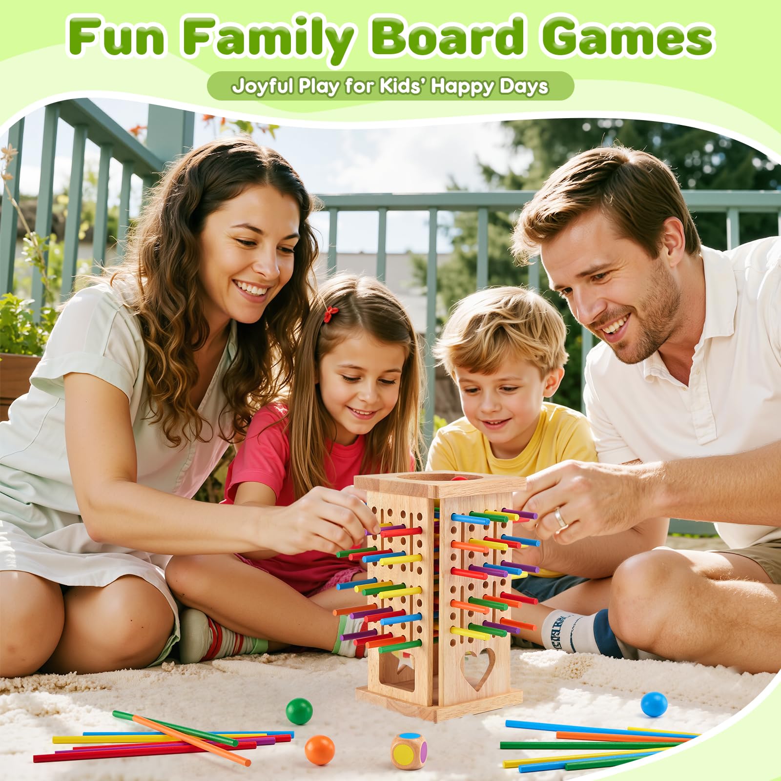 WhimsiPlay dice and color sticks spark turn-taking and planning during play