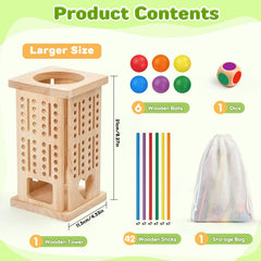WhimsiPlay safe wood materials ensure durable, non-toxic play for ages 3+