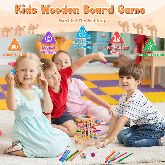 WhimsiPlay Wooden Beechwood Tower with safe, splinter-free design.