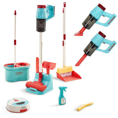 WhimzyWink 3-in-1 toy vacuum with suction for authentic pretend cleaning play.