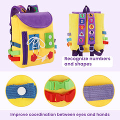 White Dolphin Toys Busy Board shows learning toys that encourage early problem-solving.