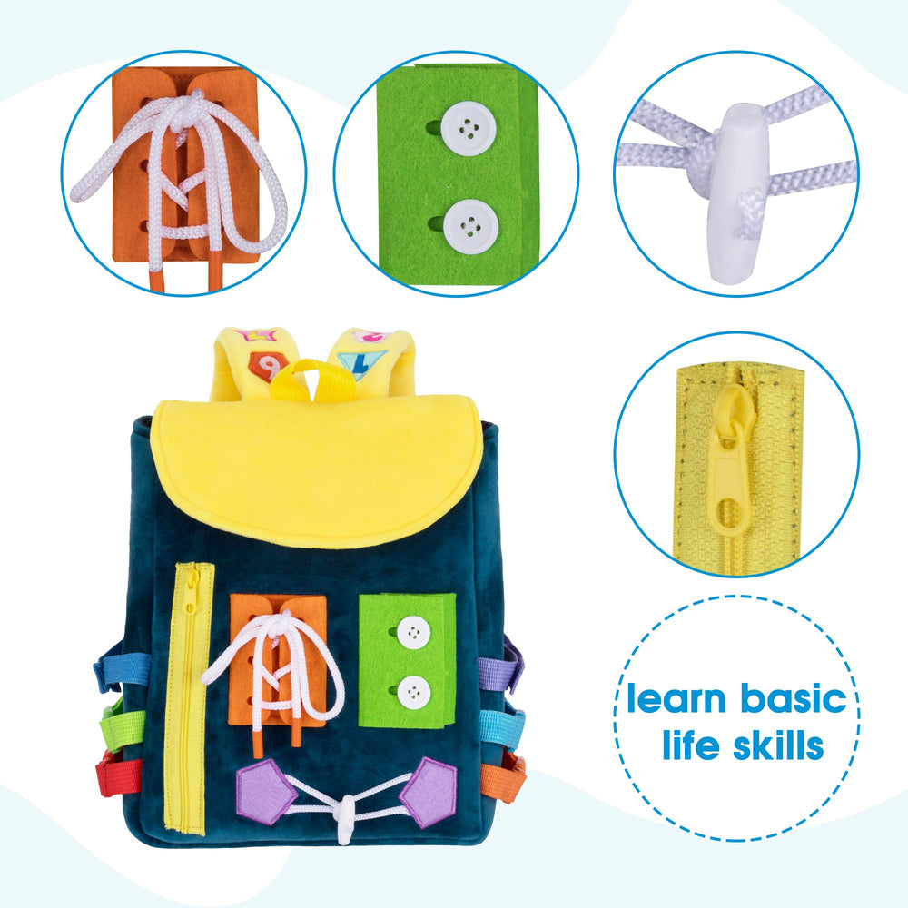 White Dolphin Toys Busy Board Numbers and shapes spark early math.