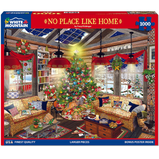 White Mountain 1000-piece family activity puzzle brings together kids and adults.