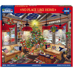 White Mountain 1000-piece family activity puzzle brings together kids and adults.