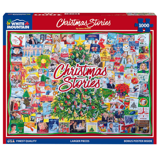 White Mountain 1000-piece puzzle with large pieces for easier handling.