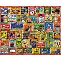 White Mountain 1000-piece puzzle Steve Cameron design, great for art lovers and collectors.