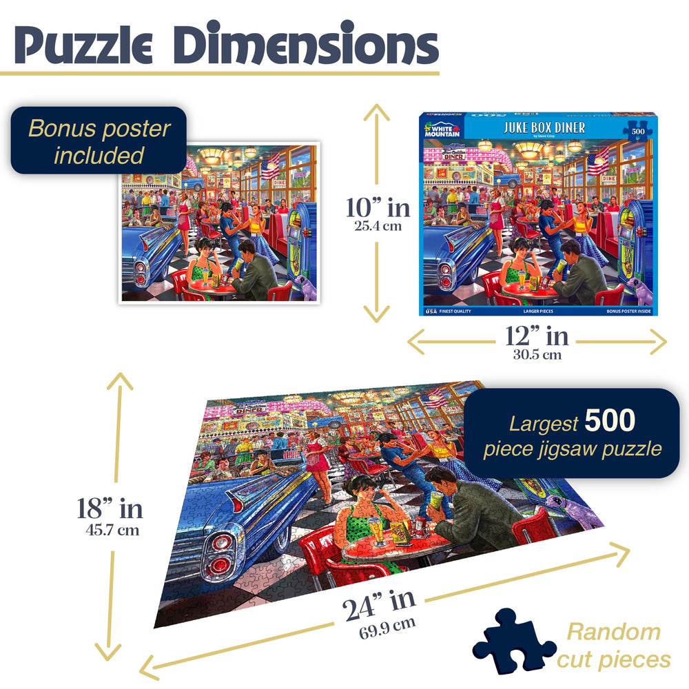 White Mountain 500-piece-large-pieces-closeup highlights easy handling and clear shapes