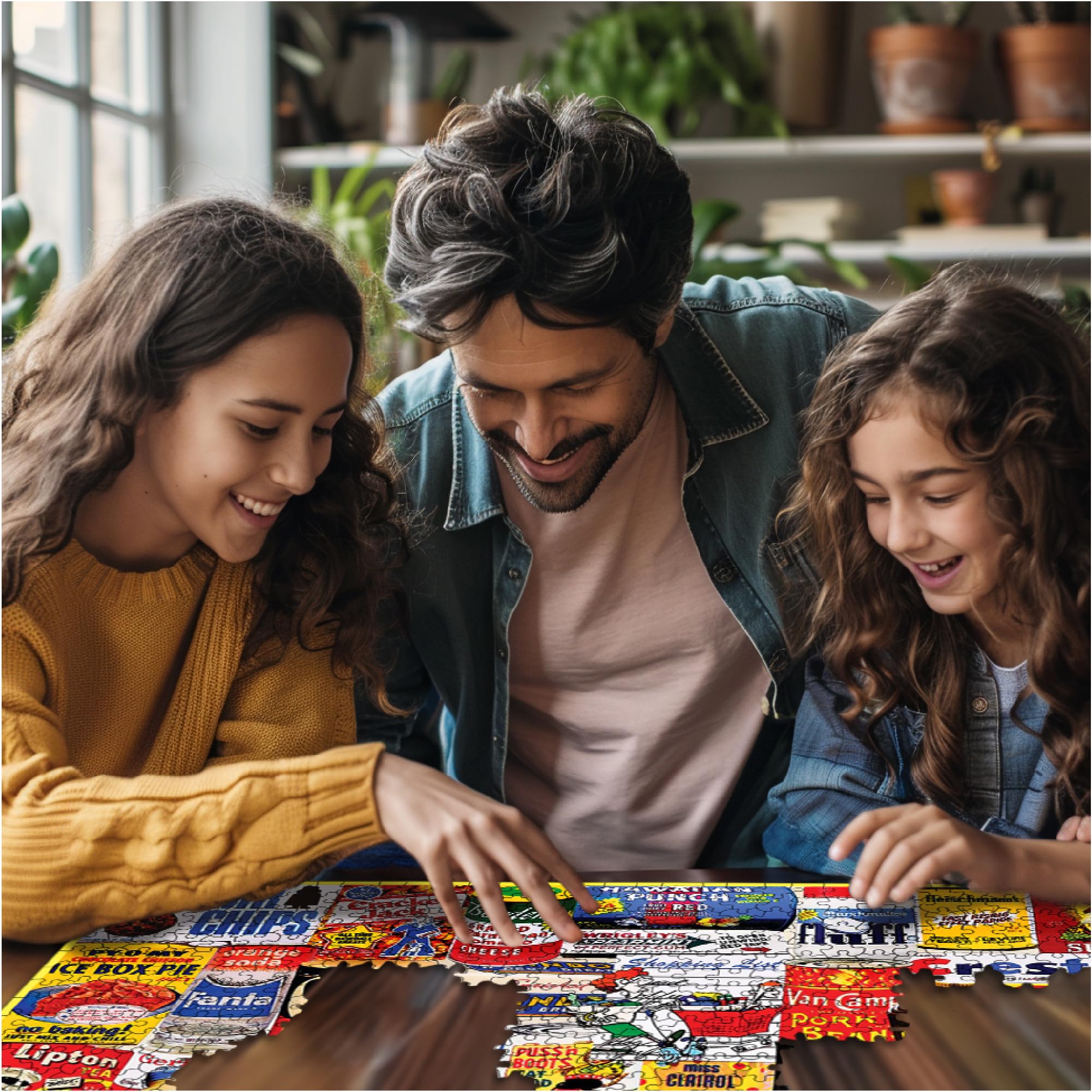 White Mountain American-made puzzle with precise cut pieces.
