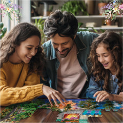 White Mountain American-made puzzle label highlights quality and pride.